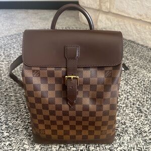 Louis Vuitton Brown Checkered Backpack